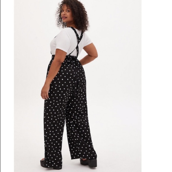 TORRID DISNEY MICKEY & MINNIE MOUSE POLKA DOT OVERALL - Picture 4 of 6